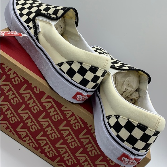 VANS CLASSIC SLIP ON Black & White CheckerboaWMNS - Picture 9 of 16